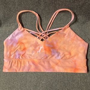JoyLab Women’s Large Peach Strappy Sports Bra